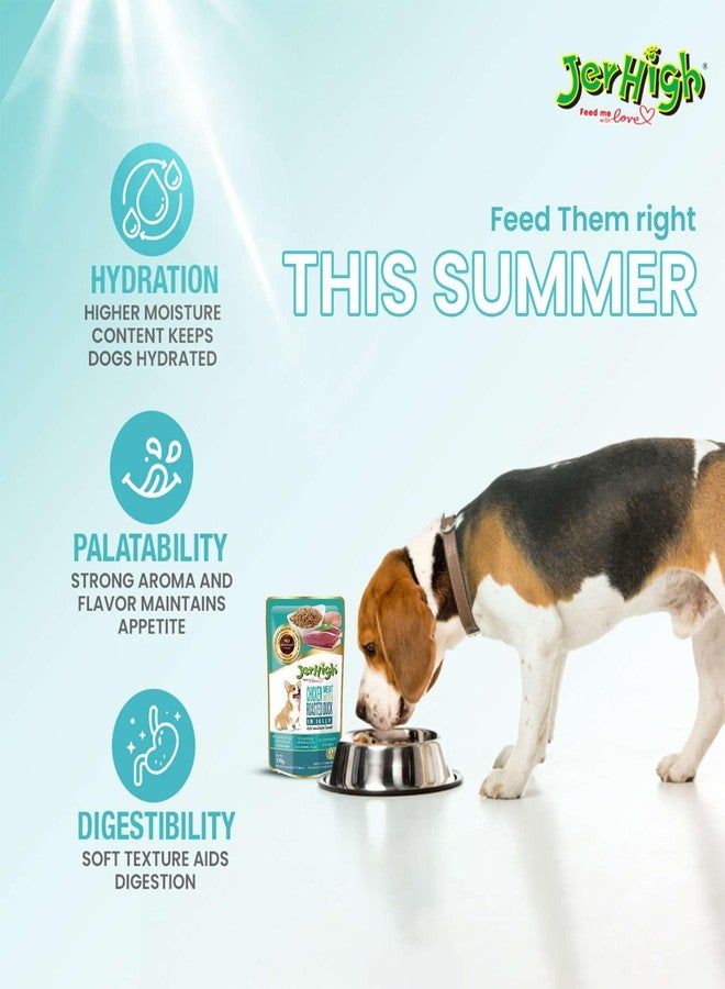 Jerhigh Chicken with Roasted Duck in Jelly Dog Food 130g (Pack of 36), Made with Real Meat, 100% Complete & Balanced Meal for Adult Dogs - Sold by DogsNCats - Image 3